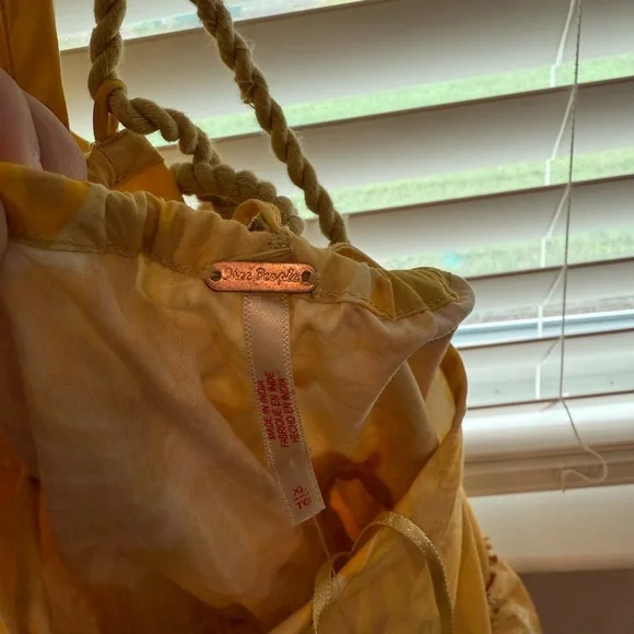 NWT Free People Deserted Island Yellow Floral Sundress - Picture 3 of 5